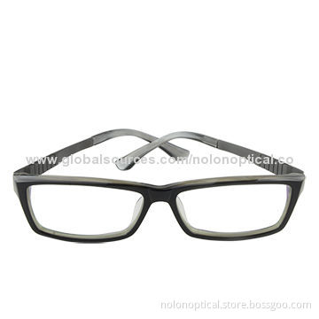 Black/Clear Acetate Reading Glasses Frame
